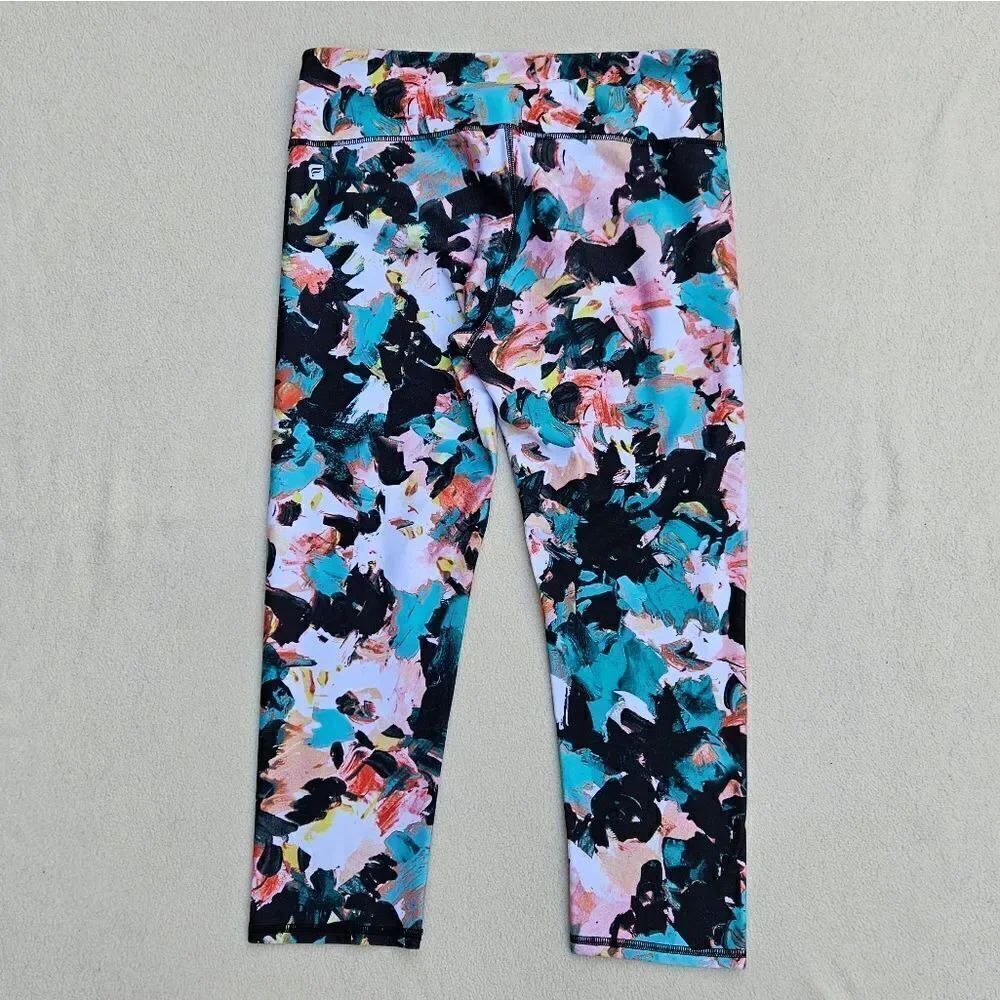 Fabletics Floral Mid Rise Capri Leggings - Picture 10 of 12